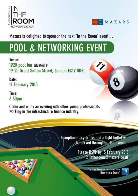 In the pool networking event