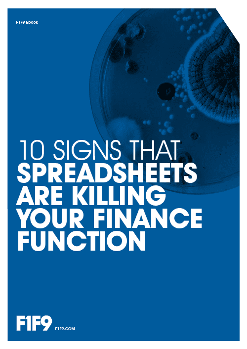 10 Signs that spreadsheets are killing your finance function