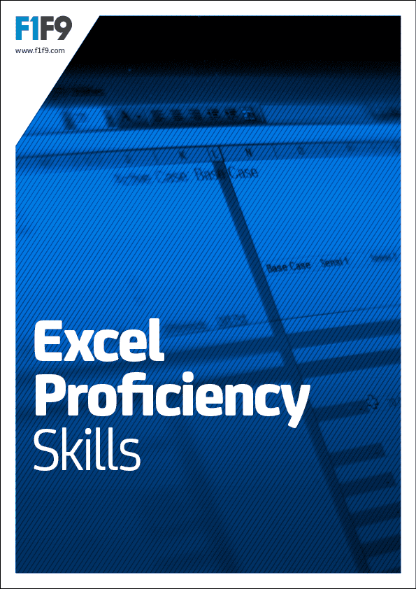Excel Proficiency Skills - free online course