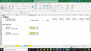 The "EOMONTH" function in Excel