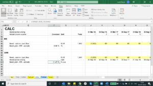 The "XIRR" function in Excel